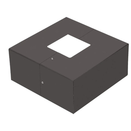 Halco 741208 - 4in Square Base Cover for Pole Mount - Steel - 2-Piece