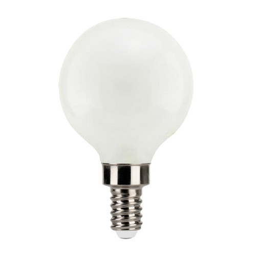 Halco 82646 - LED Filament G16.5 Globe - 3000K - Frosted Dimmable E12