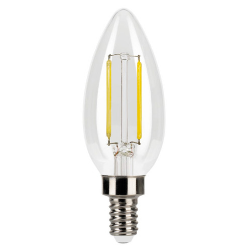 Halco 82551 - LED Filament B11 Candelabra - Daylight - E12 Base, Dimmable