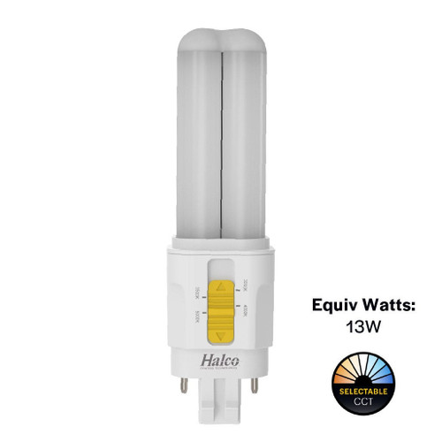 Halco 82846 - LED Double Tube Plug-In Lamp - 3000K-5000K - Hybrid Type A/B