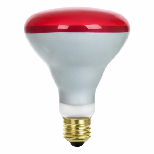 Halco 404049 - BR30 Red Incandescent Bulb - 65W - E26 Dimmable 