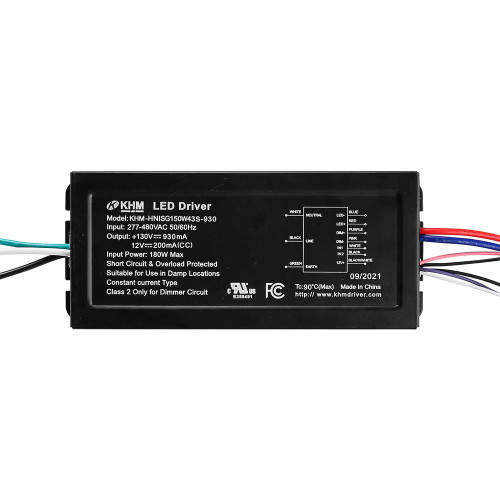 KHM-HNISG150W43S-930 - 120W Constant Current LED Driver – 277-480V 