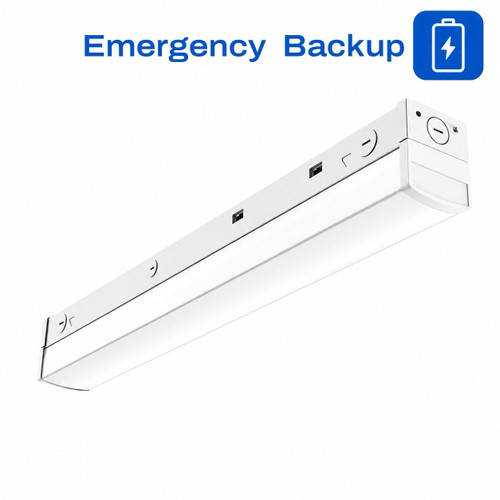 2 ft Emergency LED Linear Strip Light with Battery Backup - Lumen and CCT Selectable 