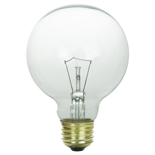 Sunlite 41733-SU - 25W G25 Globe Incandescent Bulb - 2600K - Dimmable 