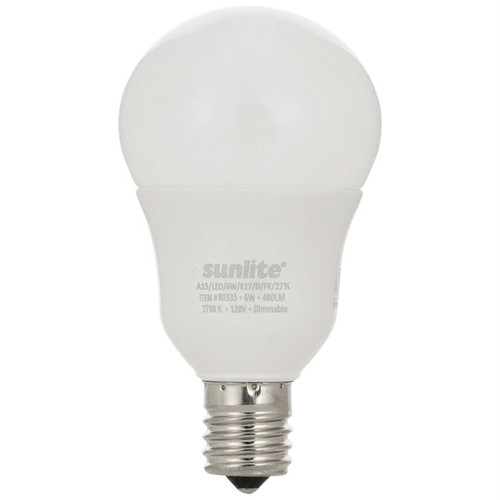 Sunlite 80335-SU - A15 LED Bulb - 2700K Soft White - E17 Dimmable 