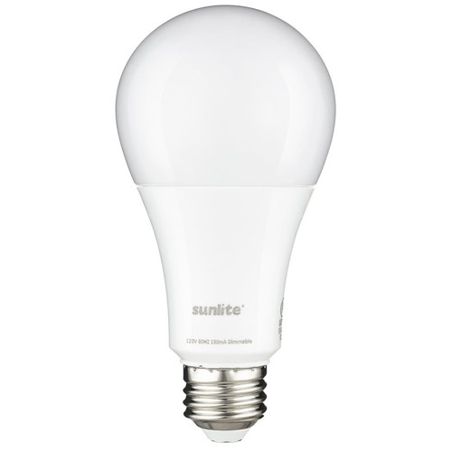 Sunlite 70327-SU - A21 3-Way LED Bulb - 3000K Warm White - Dimmable 
