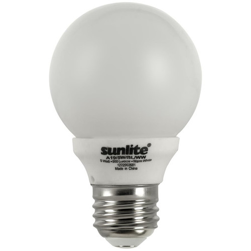 Sunlite 80204-SU - A19 5W Blinker LED Bulb - 3000K Warm White - E26 Base 
