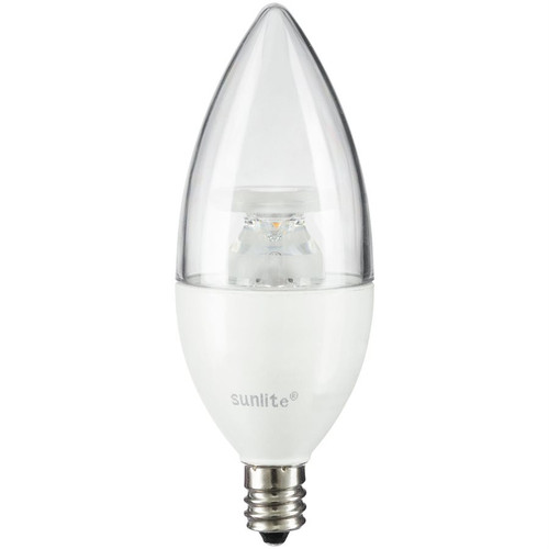 Sunlite 80785-SU - Torpedo LED Chandelier Bulb - 5000K - Dimmable 