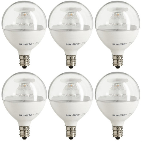 Sunlite 40294-SU - G16.5 Globe LED Bulb - 2700K Warm White - Dimmable E12