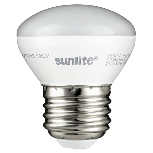 Sunlite 80431-SU - R14 LED Reflector Bulb - 2700K - 4W E26 Dimmable 