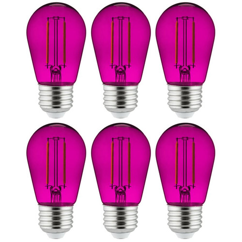 Sunlite 40976-SU - S14 LED Sign Bulb - Purple - 2W E26 Dimmable 