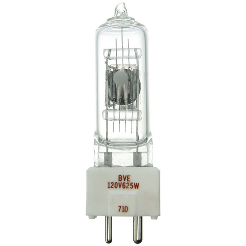 Sunlite 70008-SU - BVE 625W T6 Stage Lamp - 3350K - GX9.5 Base 