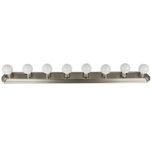 Sunlite 45300-SU - 8-Lite 48" Bathroom Wall Fixture - Brushed Nickel 