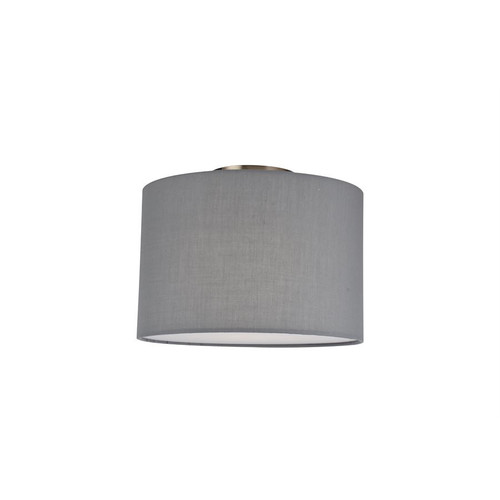 Sunlite 90167-SU - Semi-Flush Fabric Drum Ceiling Fixture - Gray - E26 Base 