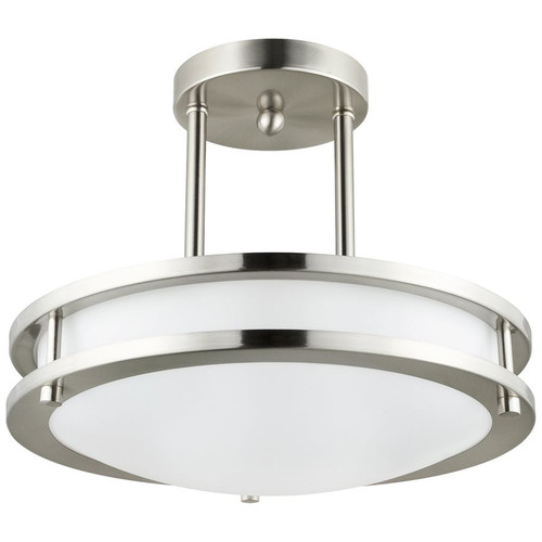 Sunlite 87783-SU - 15W LED Pendant Light - CCT Selectable - 12in Brushed Nickel 