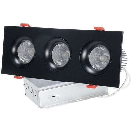 Sunlite 08593-SU - 3-Light Regressed Gimbal Downlight - CCT Selectable 