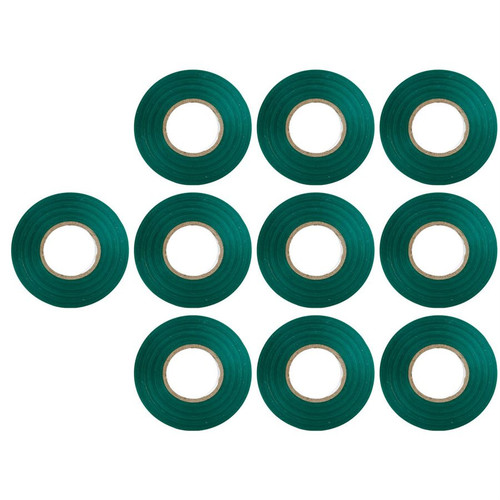 Sunlite 41412-SU - Green PVC Electrical Tape - 60 ft x 0.75 in - 10-Pack 