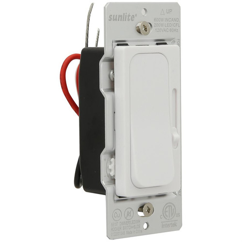 Sunlite 55157-SU - 3-Way Rocker & Slide Dimmer - 120V - 200W LED 