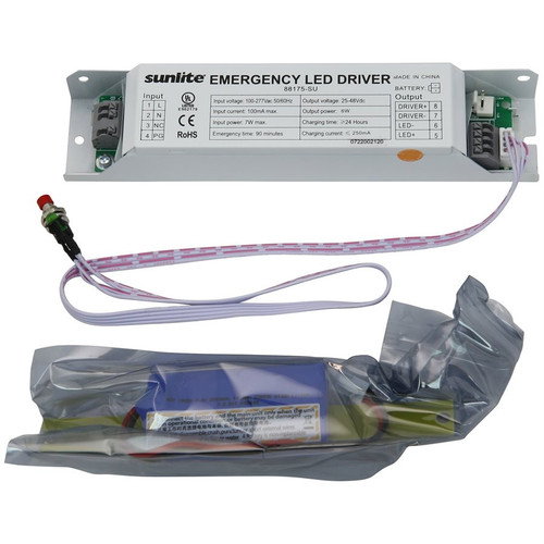 Sunlite 88175-SU - Emergency Battery 6W - 25-48VDC - For BB213 & Strip 