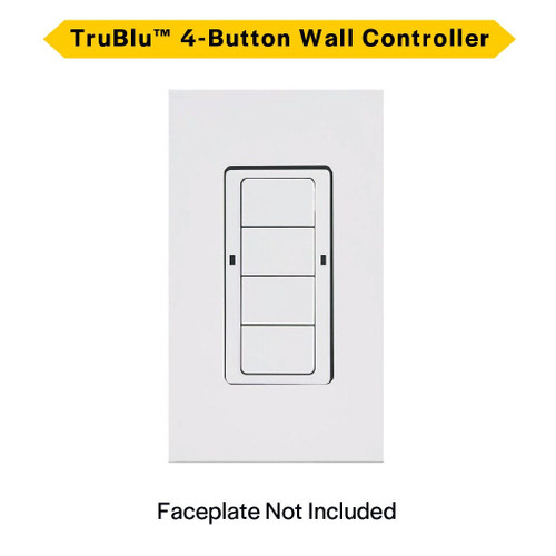 Halco 25427 - TruBlu 4-Button Mesh Wall Controller - Bluetooth - 120-277V 