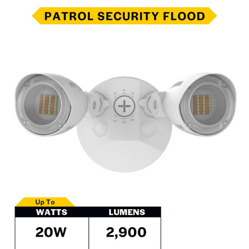 Halco 25597 - Patrol Security Flood - CCT Selectable - 10/15/20W 