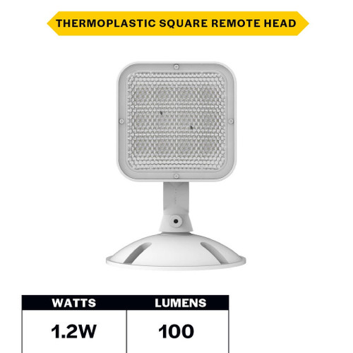 Halco 98057 - Remote Single Square Outdoor LED Remote Head - 1.2W - Wet Rated 