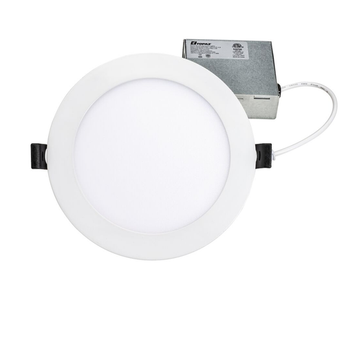 Topaz RDL/6RND/12HL/5CTS - 6in Canless LED Downlight - CCT Selectable - 12W, Wet Rated