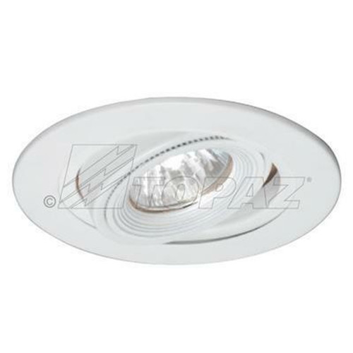 Topaz RT406WH/LV-28 - 4in Low-Volt Gimbal Shallow Baffle Trim - MR16 GU5.3 