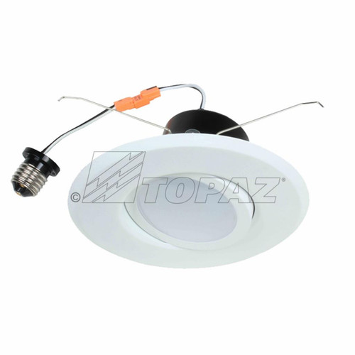 Topaz RTL/637WH/90/D-28 - 6in Retrofit Gimbal Downlight - 3000K - 1025lm Dimmable 