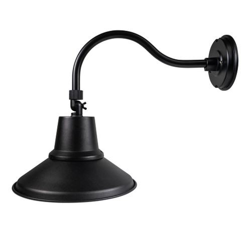 Topaz GNL-25PCS-BK - Gooseneck Wall Mount - CCT Selectable - 25W Wet-Rated 