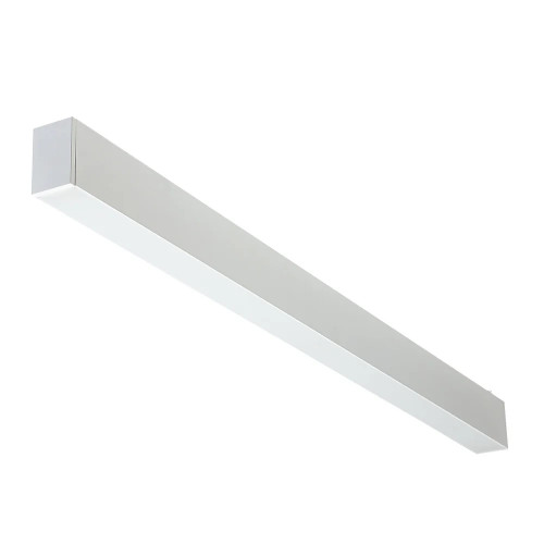 4FT Emergency White Architectural Linear LED Light Fixture with Battery Back Up 