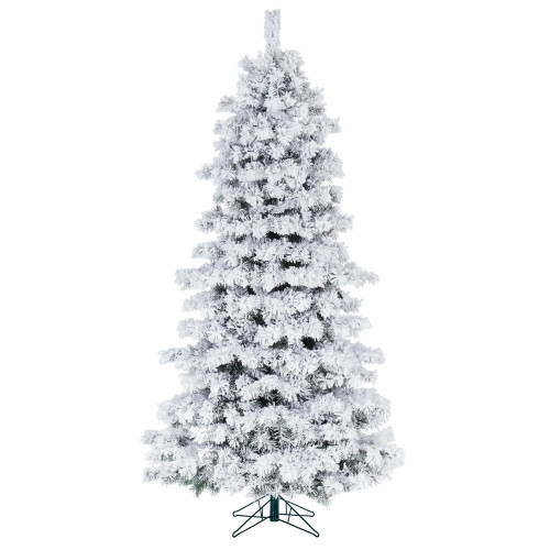 Vickerman A246285 - 10 ft Flocked Alaskan Unlit Christmas Tree