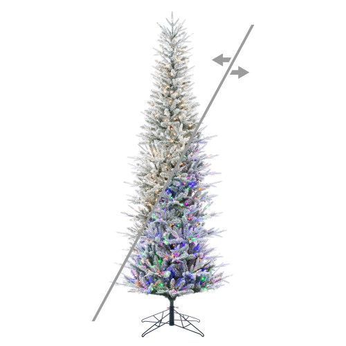 Vickerman G236693LEDCC - 12 ft Frosted Tacoma Fraser Prelit Color Changing LED Christmas Tree