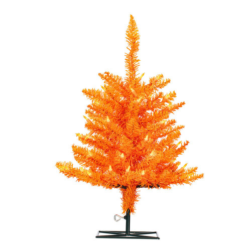 Vickerman K162321LED - 2 ft Orange Fir Prelit Orange LED Christmas Tree 