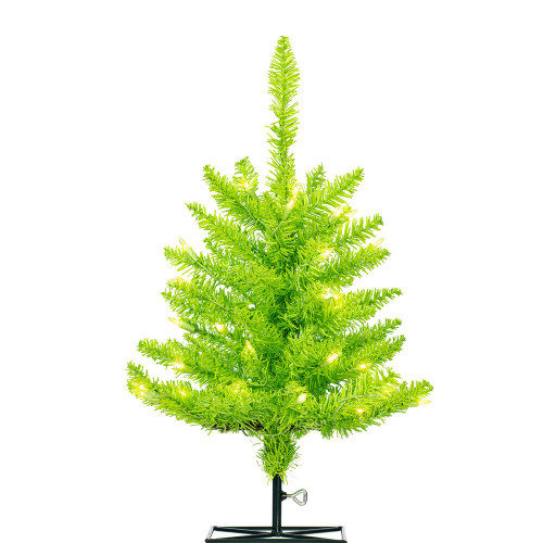 Vickerman K162621LED - 2 ft Lime Fir Prelit Lime LED Christmas Tree