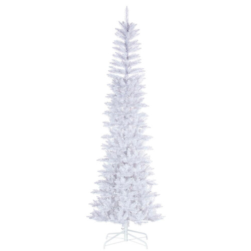 Vickerman K240165 - 6.5 ft White Pencil Unlit Christmas Tree