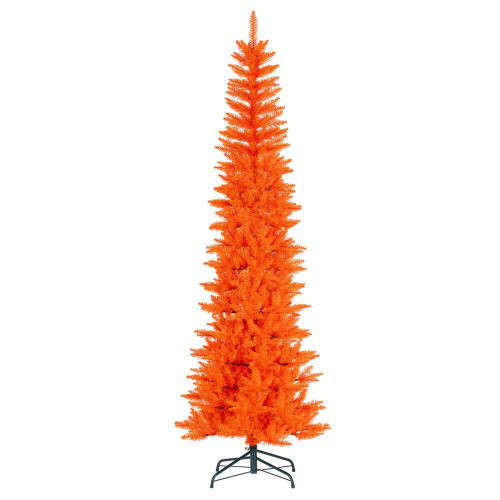 Vickerman K242185 - 9.5 ft Orange Pencil Unlit Christmas Tree