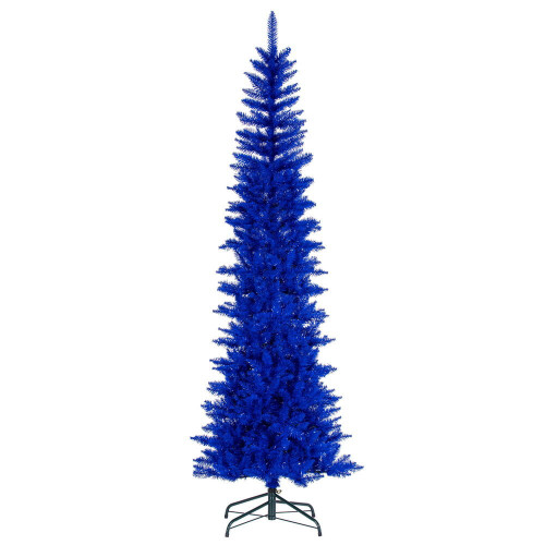 Vickerman K244285 - 9.5 ft Blue Pencil Unlit Christmas Tree