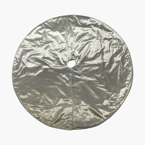 Vickerman QTX24031 - 60" Silver Metallic Christmas Tree Skirt