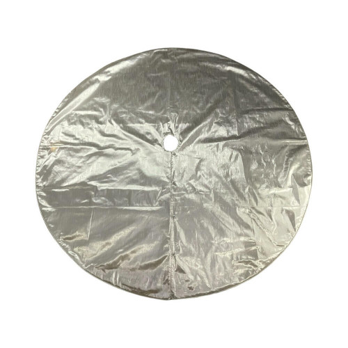 Vickerman QTX24033 - 84" Silver Metallic Christmas Tree Skirt