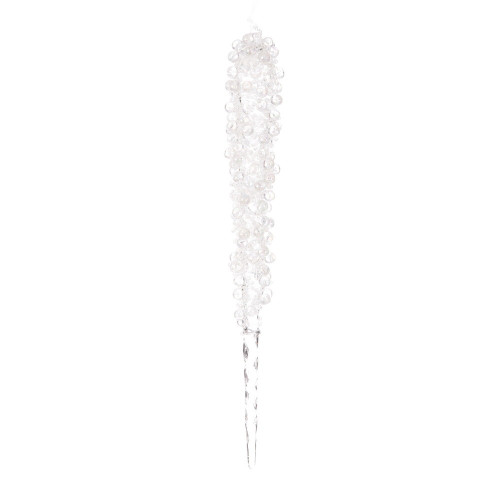 Vickerman EH251311 - 11 inch Clear Icicle Christmas Ornament - 3 Pack