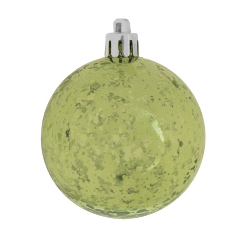 Vickerman M166354D - 4 inch Celadon Shiny Mercury Ball Christmas Ornament - 6 Pack 