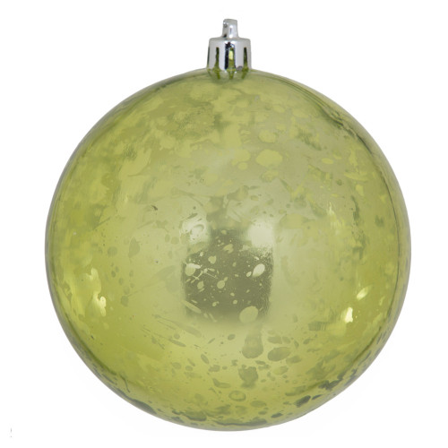 Vickerman M166373D - 4 inch Lime Shiny Mercury Ball Christmas Ornament - 6 Pack 