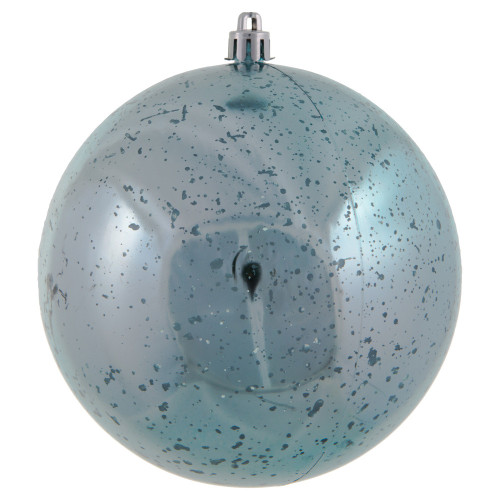 Vickerman M166432D - 4.75 inch Baby Blue Shiny Mercury Ball Christmas Ornament - 4 Pack