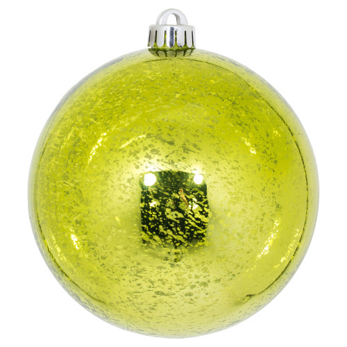 Vickerman M166573D - 6 inch Lime Shiny Mercury Ball Christmas Ornament - 4 Pack