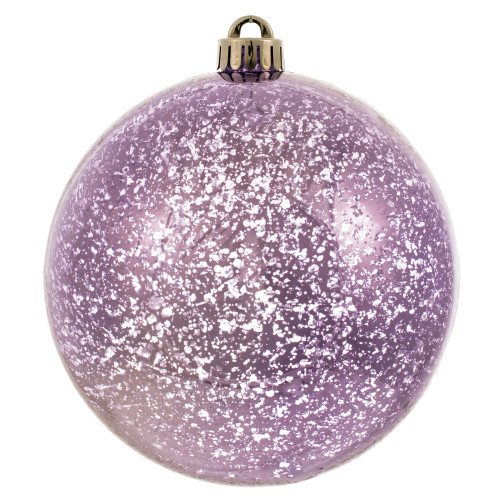 Vickerman M166586D - 6 inch Lavender Shiny Mercury Ball Christmas Ornament - 4 Pack