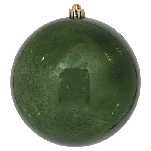 Vickerman M166664D - 8 inch Moss Green Shiny Mercury Ball Christmas Ornament