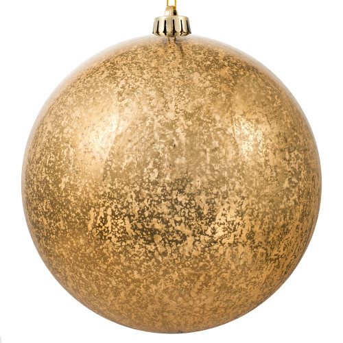 Vickerman M166676D - 8 inch Mocha Shiny Mercury Ball Christmas Ornament 