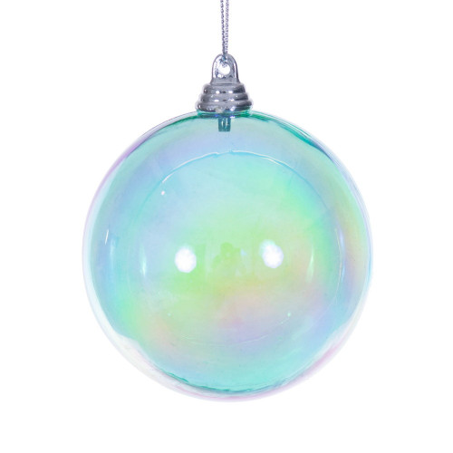 Vickerman MC250042W - 3 inch Teal Ball Christmas Ornament - 6 Pack 