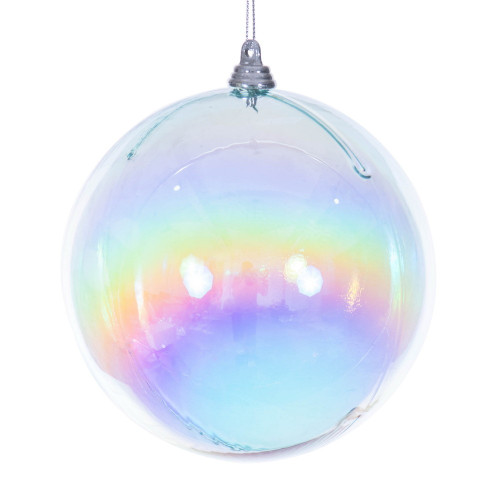 Vickerman MC250232W - 4.75 inch Baby Blue Ball Christmas Ornament - 3 Pack 